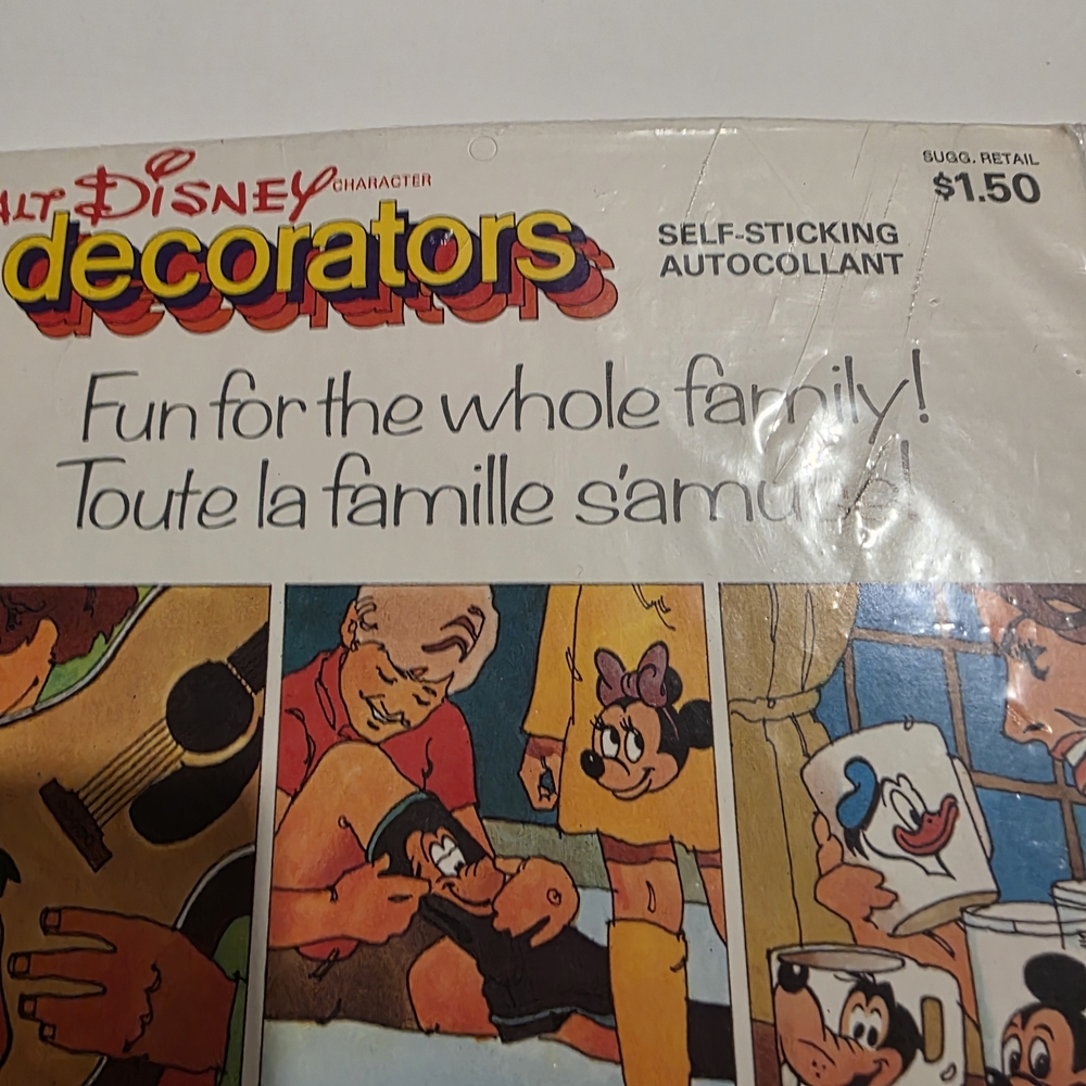 Vintage Walt Disney Donald Duck Decorators Self-Sticking Decal Sticker Lot of 2 - Picture 9 of 11